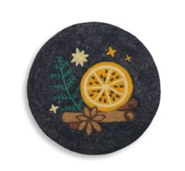 Untersetzer Glühwein, Anthrazit